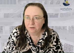 Angelika Wohofsky im Zoom Meeting